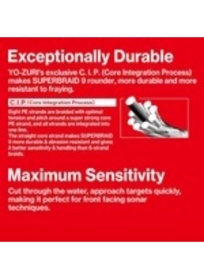 Yozuri YO-ZURI SUPERBRAID 9 – أخضر داكن وألوان متعددة - Image 3